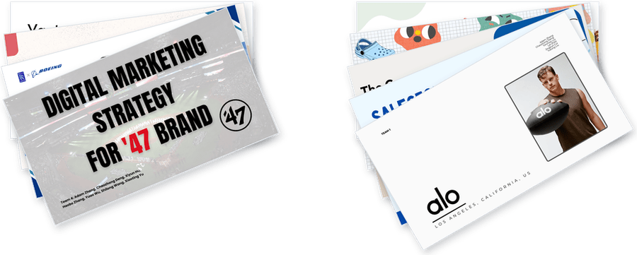 Cover slides from decks Adam Zhang built